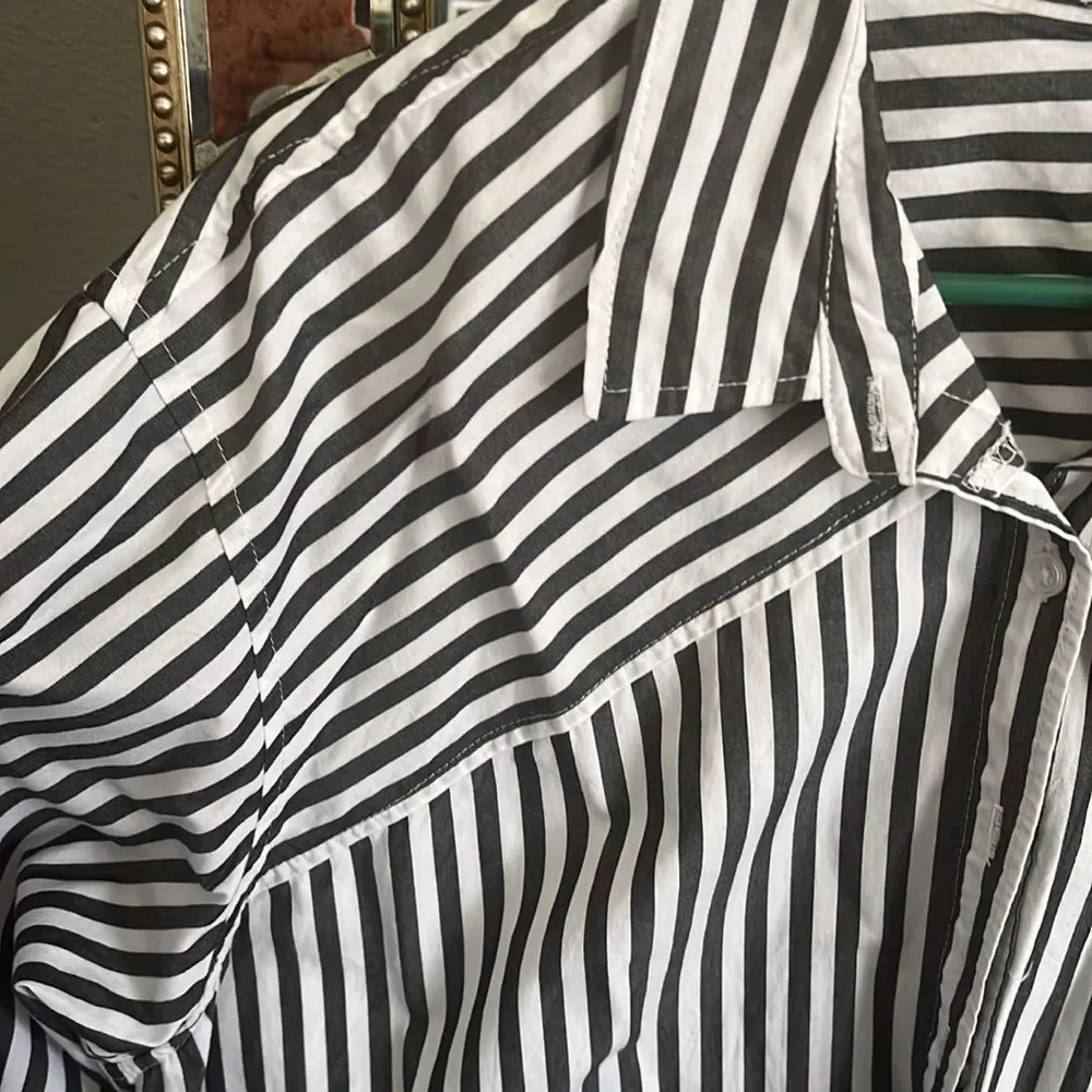 Maurice’s 90s Prep Stripe Button Up Shirt size 1X - Picture 4 of 5